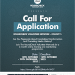 Roundcheck Opens Applications for 5th Volunteer Cohort