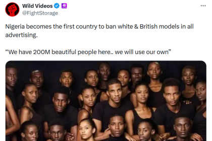Viral Claim About Nigeria Banning White Models: What’s True?