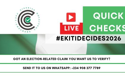 #EKITIDECIDES2026: Live Factcheck for Ekiti State Governorship Election