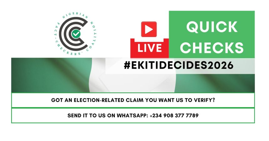 #EKITIDECIDES2026: Live Factcheck for Ekiti State Governorship Election